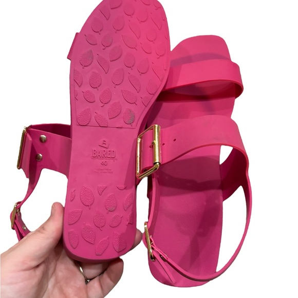 Bared Footwear "Sanderlings" vegan leather sandals in raspberry size EU40/10 - Picture 7 of 7